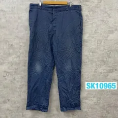 Dickies874  ワークパンツ ネイビー 40×32 オリジナルフィット ジップフライ 874NV ボトムス 古着 SK10965