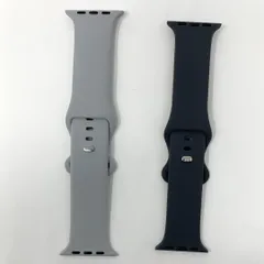 E684 Apple watch シリコンバンド グレー＆ネイビー 2色2サイズ