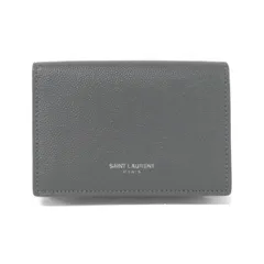 美品！Saint Laurent　カードケース　定期入れ　名刺入れ　グレー系 グレー（灰色）系 Saint Laurent(サンローラン) カードケース