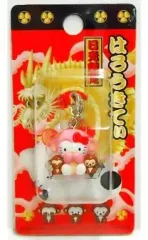 【中古】キーホルダー・マスコット(キャラクター) キティ(三猿ピンク) ファスナーマスコット 「ハローキティ」 日光限定