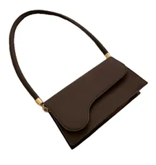 [goodspoon] ショルダーバッグ レディース ミニバッグ ハンドバッグ フォーマル パーティーバッグ サブバッグ 無地 シンプル 小型 多機能 手提げ コンパクトサイズ 冠婚葬祭 結婚式 入学式 卒業式 2WAY バッグ オケージョン コ [ブラウン]