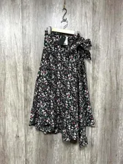 美品 apart by lowrys アパートバイローリーズ 花柄 フレア スカート 黒 ■■ レディース
