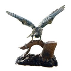 置物　鷹　鷲　夫婦　金属　インテリア置物　縁起物 置物 鷹 鷲 夫婦 金属 インテリア置物 縁起物