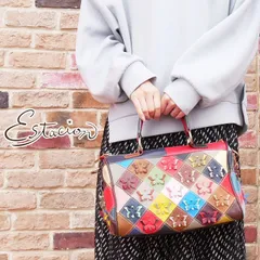 超美品‼️Estacion エスタシオン　チェック　ハンドバック　本革　未使用 楽天市場】＼最大10%クーポン有／送料無料 エスタシオン