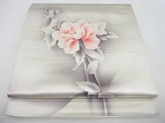 平和屋着物■太鼓柄袋帯　作家物　枝花文　逸品　n-qw0663