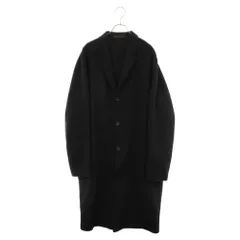 Acne Studios (アクネ ストゥディオズ) CHAD オーバーサイズ ウール カシミア カシミヤ チェスターコート ブラック B90028のサムネイル