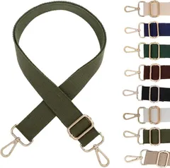 アリス Hi-Craft ショルダーベルト ショルダーストラップ バッグ用 太め 肩掛けベルト 紐 単品 ショルダーバッグ ベルトのみ 無地(カーキ)