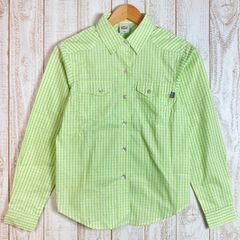 【Women's S グリーン系】 Lowe Alpine ( ロウアルパイン ) ロングスリーブ コットン チェックシャツ コットン ウェア トップス インナー シャツ ロングスリーブシャツ 化繊 z00051922  化繊 ロングスリーブシャ