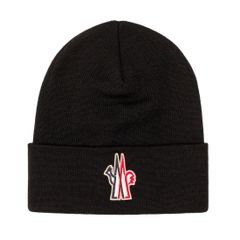 41 MONCLER GRENOBLE モンクレール グルノーブル 3B10000 09974 ブラック ニットキャップ ニット帽 男女兼用