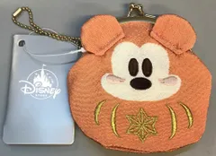 ディズニーストア ミッキー ミッキー がま口ポーチ オレンジ