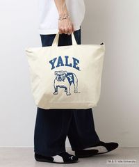 YALE イェール 2WAY SHOULDER BAG ショルダーバッグ トートバッグ 肩掛け 2バッグ キャンバスバッグ メンズ レディース カレッジ ロゴ アメカジ スポーツ アイビー リーグ ブランド スマホポケット マザーズバック