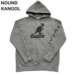 NOUND KANGOL カンゴール 裏起毛 ビッグロゴ デカロゴ 袖ロゴ メンズ レディース プルオーバー パーカー Lサイズ