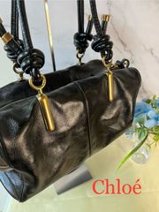 ⑯Chloé クロエ ショルダーバッグ ジャネット ブラック 黒
