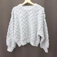 ◇ ⊇ SM2 サマンサ モスモス 長袖 セーター サイズF ブルー系 レディース E  【1412260043892】