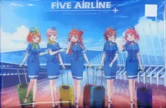 【中古】アクリルスタンド・アクリルパネル 中野姉妹 A3特大アクリルアートパネル 「きゃらっとくじ 五等分の花嫁∬～FIVE AIRLINE～」 ラスト賞