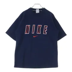 NIKE (ナイキ) 90S ロゴプリント 半袖Tシャツ カットソー ネイビー920220