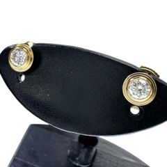 【CARTIER/カルティエ】ダイヤモンド ピアス ダムール SM K18ゴールド 18金  1.4g B8301405 レディース 【中古】【真子質店】【BL】