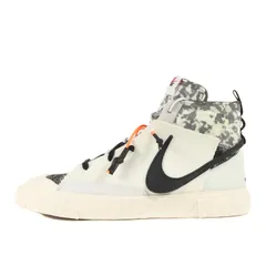 READYMADE レディメイド サイズ:28.5cm 21SS NIKE BLAZER MID WHITE (CZ3589-100) ナイキ ブレザー ミッド ホワイト ブラック 白黒 US10.5 コラボ ミドルカット スニーカー シューズ【メンズ】