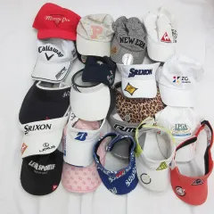 パーリーゲイツ PEARLY GATES キャロウェイ ニューエラ ルコック ミズノ ビームスゴルフ アディダス スリクソン レクサス 他 キャップ バイザー 帽子 マーカー付き ゴルフ まとめ20点セット 