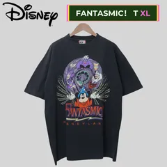 ディズニー Tシャツ XL相当 ブラック ファンタズミック FANTASMIC 90s USA製 ヴィンテージ Vintage ヴィランズ ミッキー オーバーサイズ ビッグシルエット ストリート Y2K ゆるだぼ ユニセックス ファンタジア 古着 V012