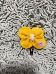 お花のパッチンピン（黄色•蝶）