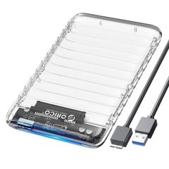 [수량 한정] 외장 하드 디스크 케이스 케이스 7mm/9.5mm SATA 3.0-SATA HDD HDD SSD 대응 USB 최대 6TB 2.5인치 공구 불필요 UASP 대응 ORICO 2139U3-V1-CR