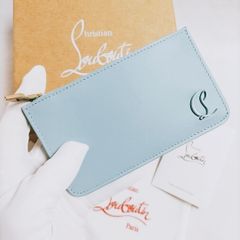 【新品未使用】Christian Louboutin Loubi54 カードホルダー ルブタン ブルー フラグメントケース コインケース