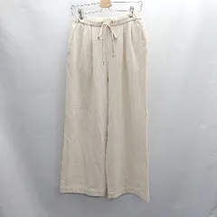 ◇ ⊇ green label relaxing オルマイパンツ ウラキモウ ワイドパンツ サイズ38 アイボリー レディース E  【1410290058862】
