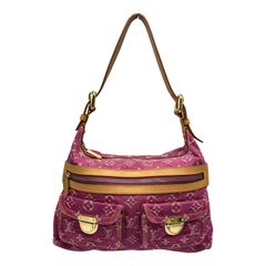 ルイヴィトン LOUIS VUITTON ハンドバッグ バギーPM M95212 モノグラムデニム/レザー フューシャピンク レディース