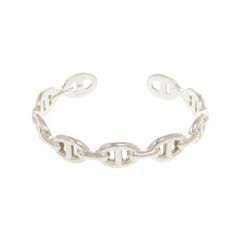 美品 エルメス シェーヌダンクル アンシェネ SH シルバー925 バングル ブレスレット 1040 HERMES