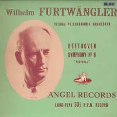 LP ウィルヘルム フルトヴェングラー, ウィーン フィルハーモニー管弦楽団 ベートーヴェン 交響曲 第6番 ヘ長調 田園 HA5057 ANGEL /00260
