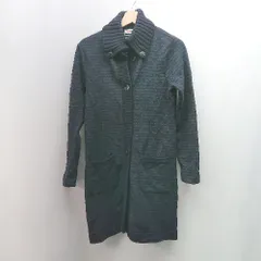 ◇ McGREGOR カジュアル ボーダー柄 フロントボタン リブ 長袖 ウールカーディガン サイズL ネイビー レディース E  【1310130028928】