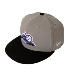 NEW ERA ニューエラ フラットキャップ グレー 黒 帽子 ALL STAR GAME 2021 59FIFTY MLB コロラド･ロッキーズ メンズ