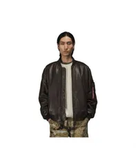 【送料無料】 アルファインダストリーズ メンズ ジャケット・ブルゾン アウター Men's Leather Ma-1 Flight Jacket Espresso