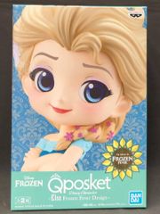 BANDAI SPIRITS Q posket Disney Characters Elsa Frozen Fever Design 아나와 눈의 여왕 엘사의 서프라이즈 엘사 (통상 컬러)