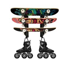 スケートシューズフック付き スキーボードハンガー スケボーハンガー スケボーハンガー スノーボードラック ３層 スケボー収納ラック スケートボードラック