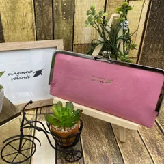 【姫路レザー】がま口　財布仕様　ピンク　仕切り付き　本革　カスタマイズOK商品
