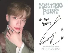 【中古】コレクションカード(男性) ZEROBASEONE/キム・テレ(Kim Tae Rae)/裏面印刷サイン・メッセージ入り/CD「MELTING POINT」(Digipack Ver.)封入フォトカード