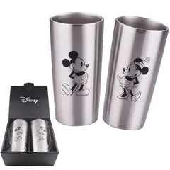 ディズニー オールド ミッキー ＆ ミニー ペアギフト ステンレス 真空タンブラー 440ml 2個セット