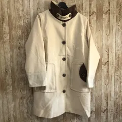 タ　PCD　pierre cardin（ピエール・カルダン）　チェンジング衿のモダン配色 2WAY コート　エクリュ　LLのサムネイル