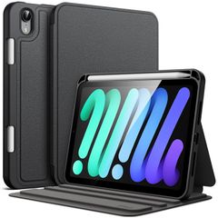 【新着商品】マルチアングル表示 スリムフォリオスタンド保護タブレットカバー Pencilホルダー付き 6(2021モデル、第6世代)用ケース (ブラック) Mini Pro、2024モデル、第7世代)/ Mini(A17 iPad JETech
