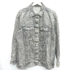 ◇ GU ジーユー 長袖 デニムジャケット サイズL ブラック系 レディース E  【1407180025257】