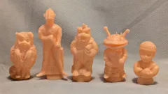 M1号 世紀の大怪獣ウルトラQウルトラマン マスコット怪獣5体セット 肌色未塗装