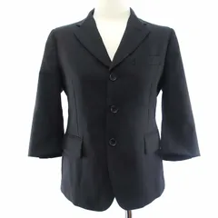 コムデギャルソンブラック COMME des GARCONS BLACK テーラードジャケット 七分袖 3B ウール 黒 ブラック Sのサムネイル