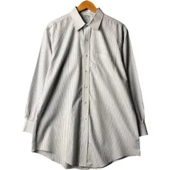 古着 ブルックスブラザーズ Brooks Brothers Est.1818 長袖 コットンストライプシャツ メンズL相当/eaa567419