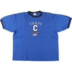 古着 ラルフローレン Ralph Lauren CHAPS チャップス リンガーTシャツ USA製 メンズXL相当/eaa541226