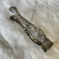 【SFAM】 ロシア様式のシュガートング 【シルバープレート】仏蘭西 13cm SFAM】 ロシア様式のシュガートング 【シルバープレート】仏蘭西 13cm