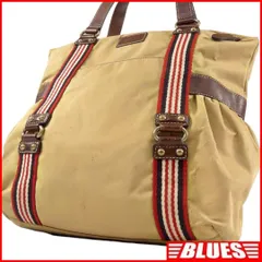 バーバリーブルーレーベル バッグ トートバッグ 本革 レザー 刺繍 X7278