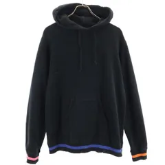 ソフネット 日本製 ライン入 スウェットパーカー S 黒 SOPHNET. 裏起毛  メンズ 【中古】  【231008】