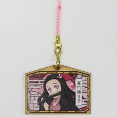 【中古】キーホルダー 竈門禰豆子 「鬼滅の刃×ローソン キャンペーン ウッドキーホルダー」